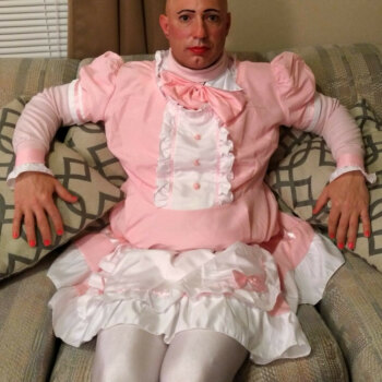Michael-Karacson-Sissy-Crossdressing-Pink-Maids-Dress-Feminized-02-350x350  