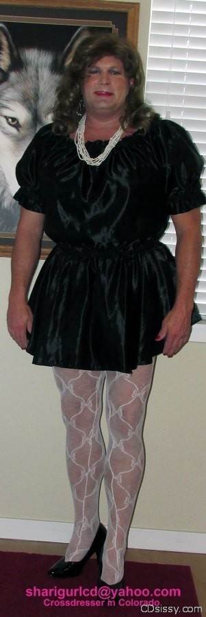 Sharigurl Sissy French Maid Uniform Standing Crossdressers And Sissies