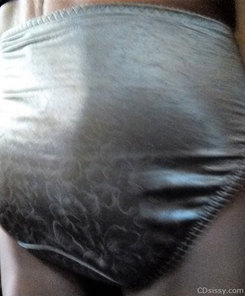 Wearing Satin Panties
