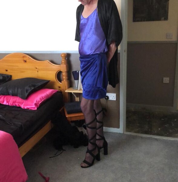 blue satin