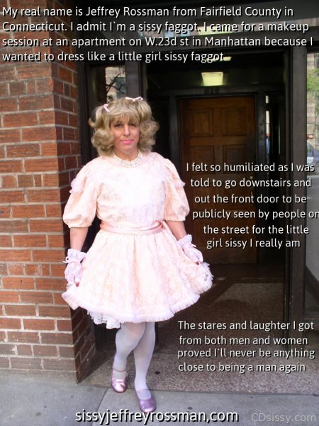 This is Jeffrey Rossman from Connecticut, exposed and outed as a little girl sissy faggot