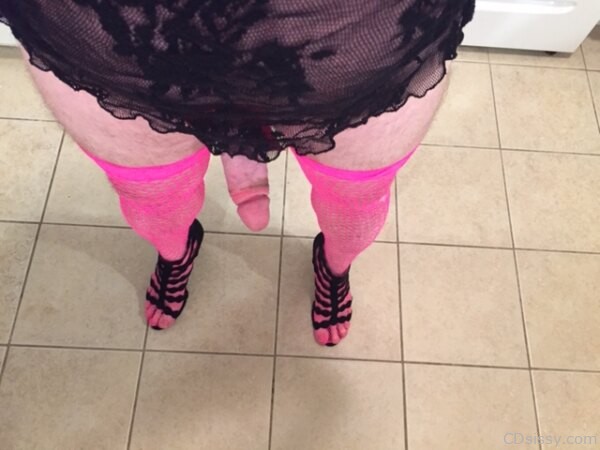 Pink thigh highs 3